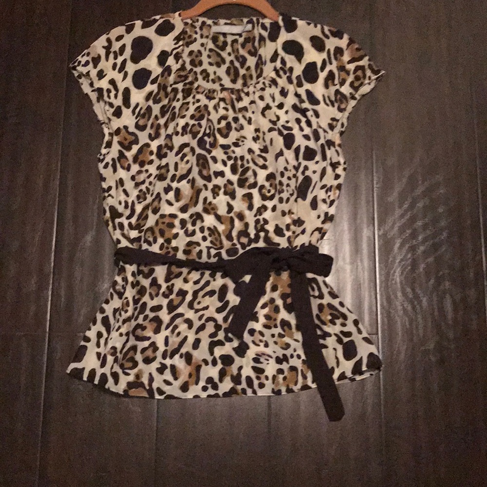 Dressy Leopard Print Top